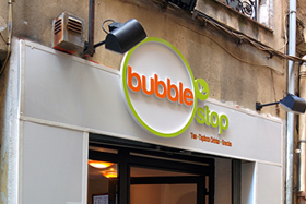 Devanture du Bubble Stop à Aix-en-Provence