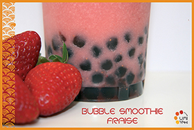 Bubble smoothie fraise