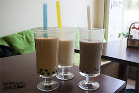 Zen Zoo (bubble tea) Taro, Thé noir et Thé vert