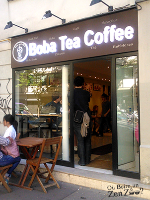 devanture du Boba tea coffee