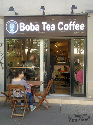 devanture du Boba tea coffee